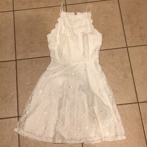 Beautiful white dress worn for graduation.